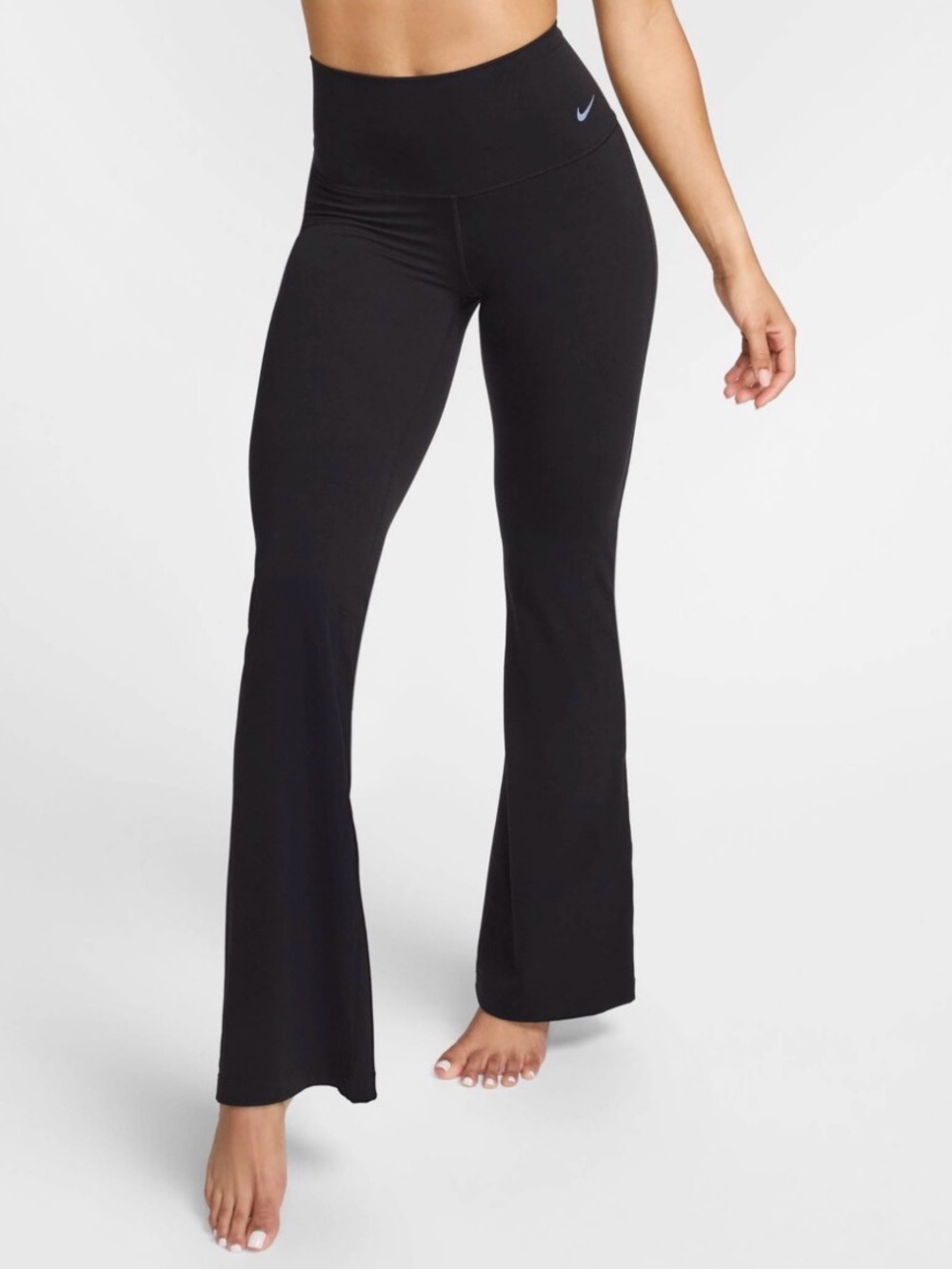 Nike Zenvy Dri-Fit Black High-Waist Flare Leggings | Medium